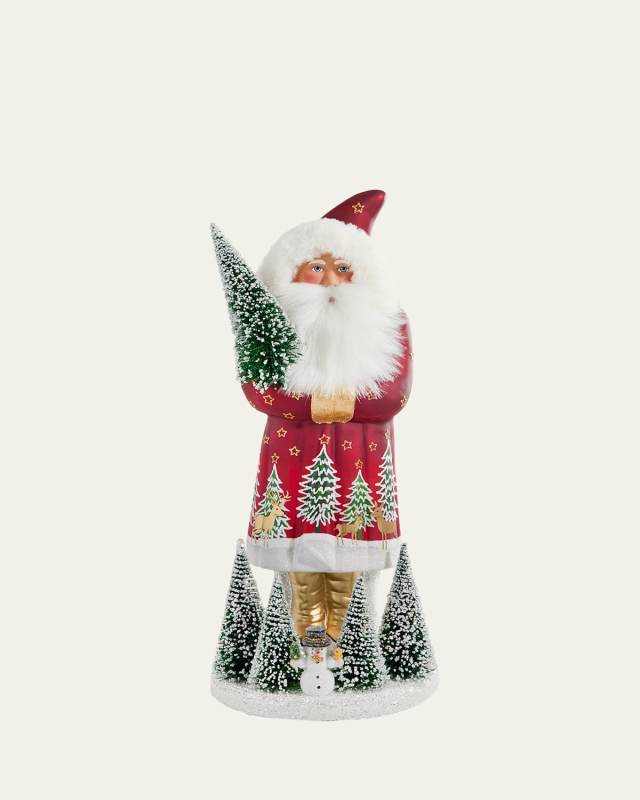 21" Red Santa with Gold Boots Figurine